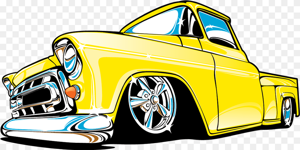 Truck Clipart Low Rider 1957 Chevrolet, Wheel, Vehicle, Machine, Pickup Truck Png Image