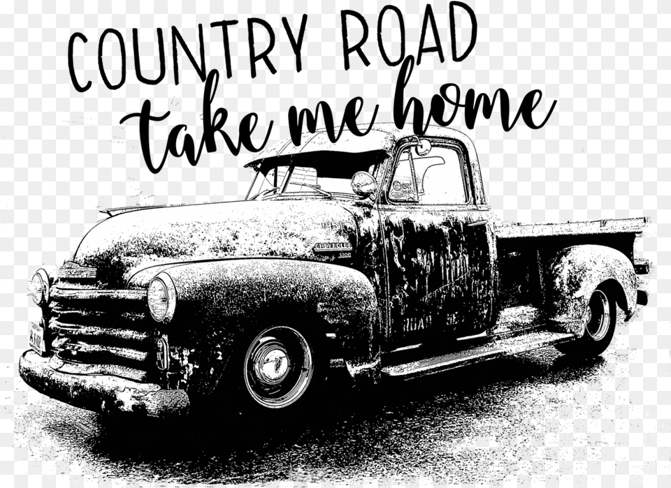 Truck Country Roads Take Me Home, Pickup Truck, Transportation, Vehicle, Car Png Image