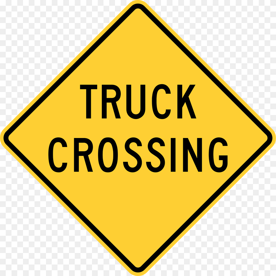 Truck Crossing Clipart, Sign, Symbol, Road Sign Png Image