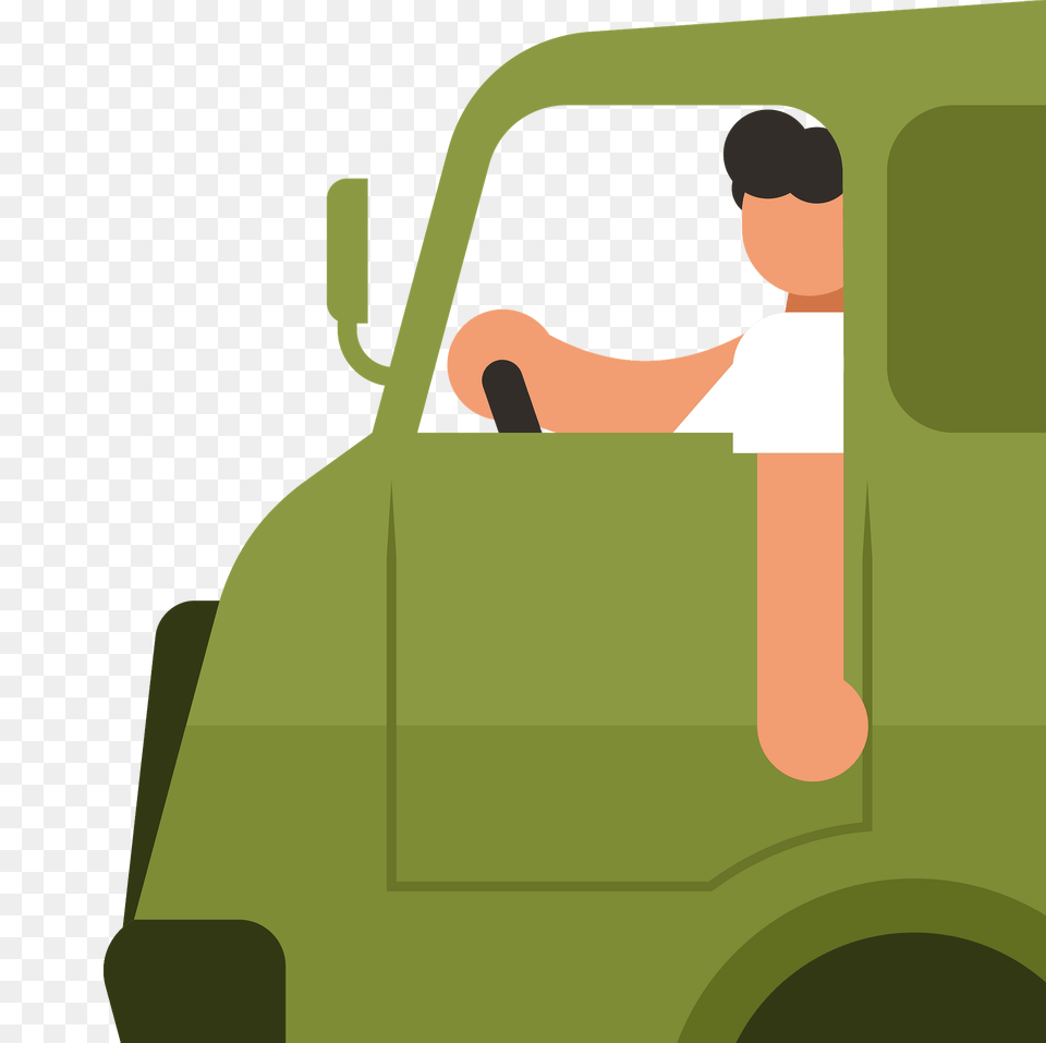 Truck Driver Clipart, Adult, Transportation, Person, Man Free Png