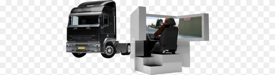 Truck Driver Training Simulator Driving, Cushion, Home Decor, Trailer Truck, Transportation Free Transparent Png