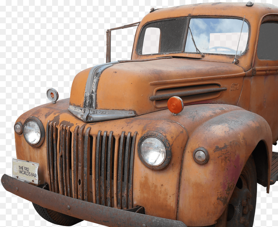 Truck Ford Oldtimer Historically Vintage Car Mobile, Transportation, Vehicle, Machine, Wheel Free Transparent Png