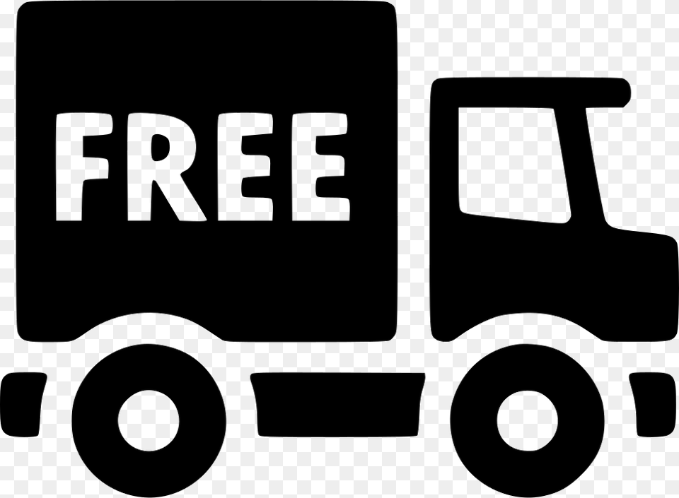 Truck Delivery Stencil, Transportation, Vehicle, Moving Van Free Transparent Png