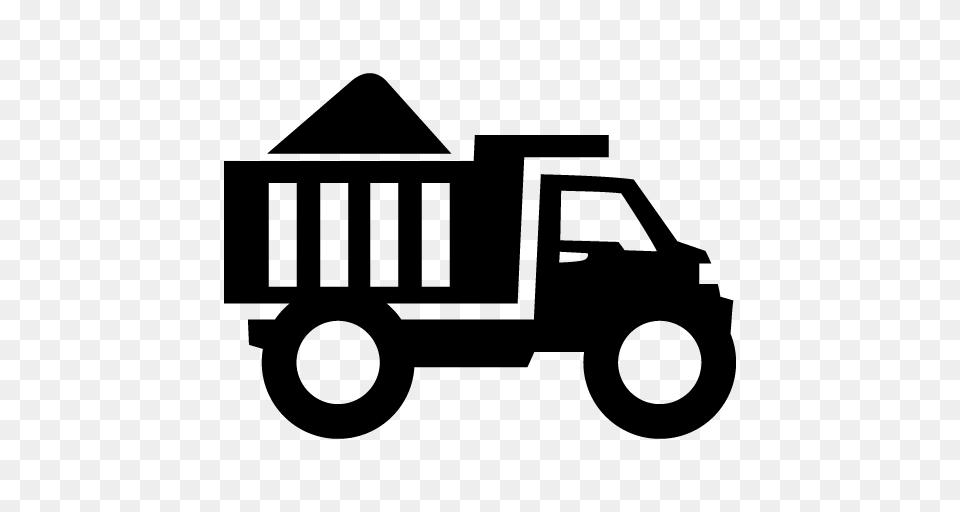 Truck Icons, Stencil, Bulldozer, Machine, Transportation Png Image