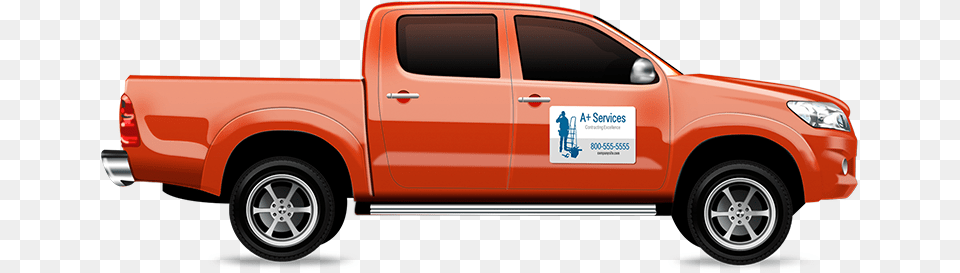 Truck Magnets Magnetic Signs For Construction And Trade Pickup, Pickup Truck, Transportation, Vehicle, Car Free Png Download