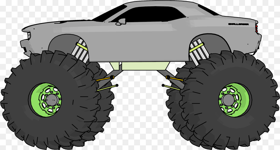 Truck Monster Car Clipart Monster Truck, Wheel, Machine, Tire, Plant Free Png Download
