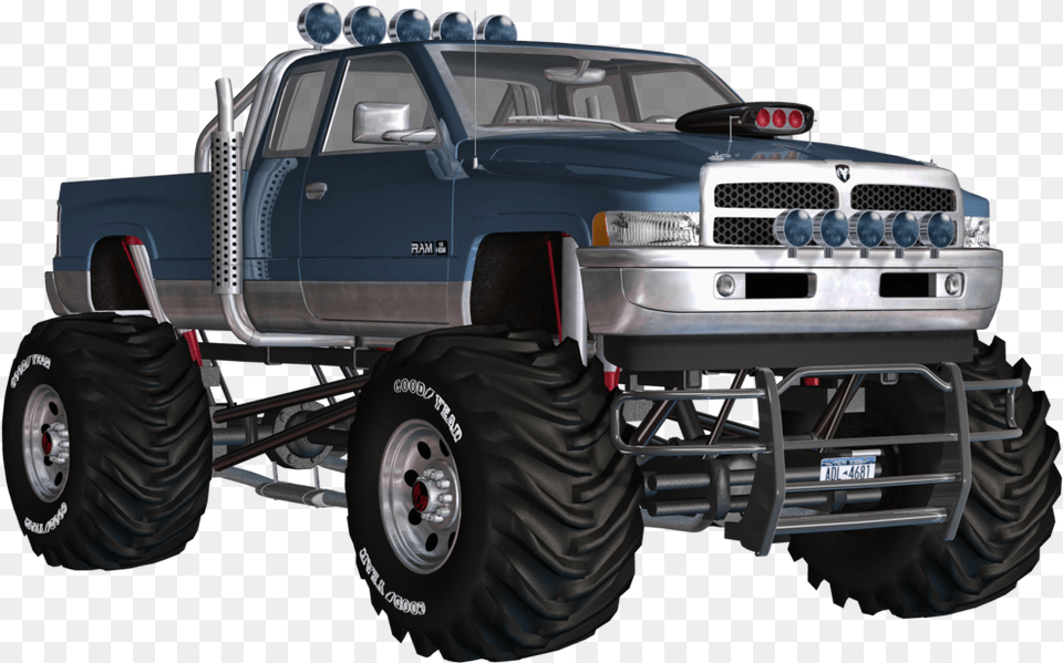 Truck Photo1 Monster Car, Machine, Wheel, Transportation, Vehicle Png Image