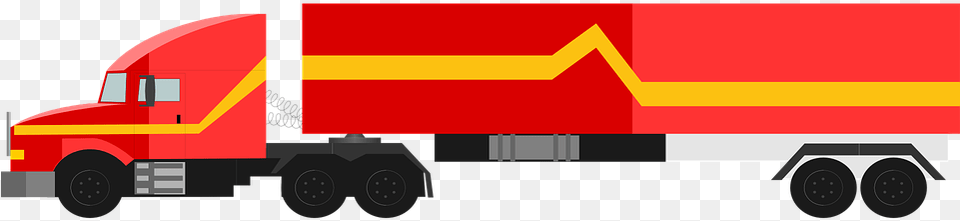 Truck Red 18 Wheeler Vehicle Transportation Cargo 10 Wheeler Truck Vector, Moving Van, Trailer Truck, Van, Machine Png