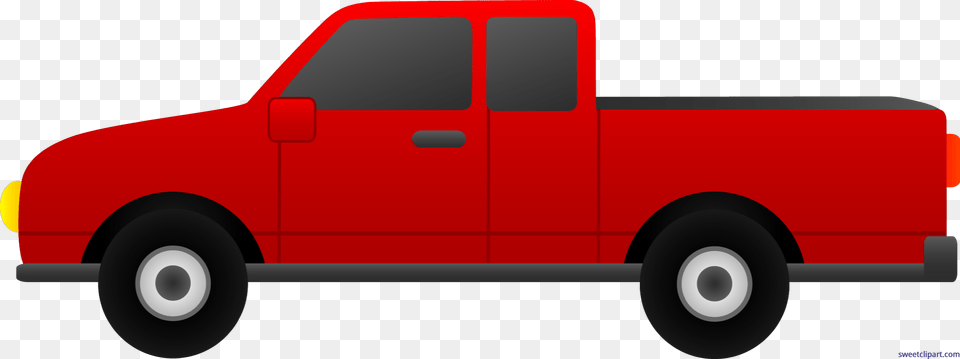 Truck Red Clip Art, Pickup Truck, Transportation, Vehicle, Car Png Image