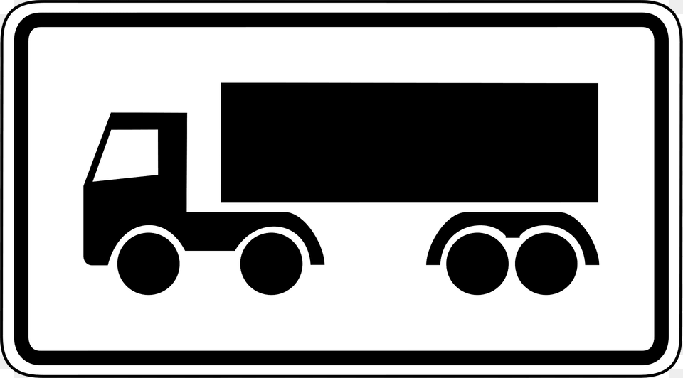 Truck Sign Clipart, Transportation, Vehicle Free Transparent Png