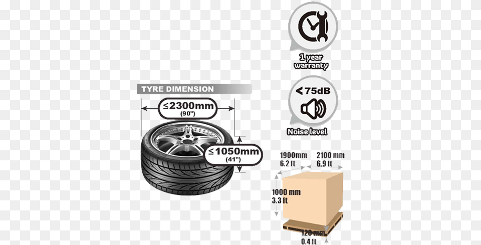 Truck Tire Changer U 296 Tire Changers Touchless Tire Dunlop Direzza Bsw Summer Tire, Alloy Wheel, Vehicle, Transportation, Spoke Png Image