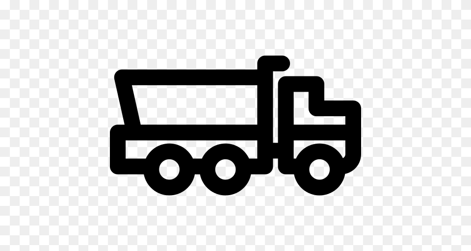 Truck Trailer Icon, Gray Png Image