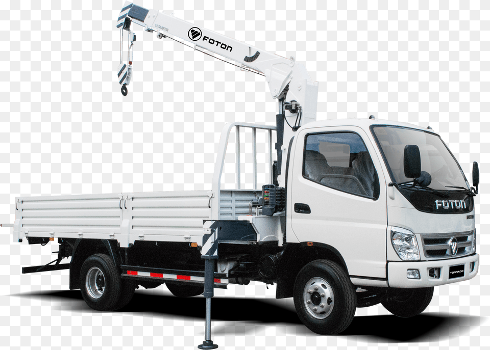 Truck With Crane Truck With Crane, Moving Van, Transportation, Van, Vehicle Png