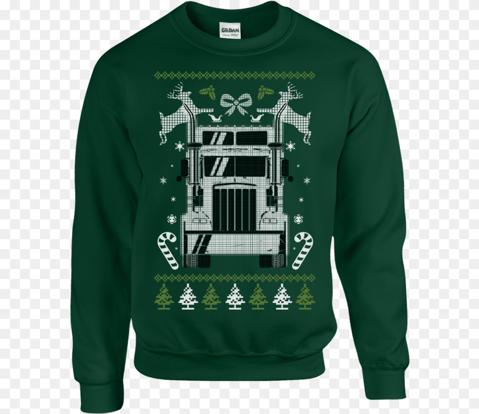 Trucker Christmas Sweater Kanye Going To Run For President, Clothing, Knitwear, Long Sleeve, Sleeve Free Png Download