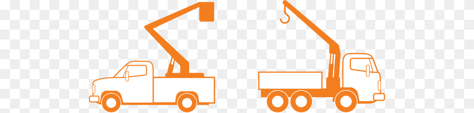 Trucks With Crane Clip Art, Construction, Construction Crane, Tool, Plant Png Image