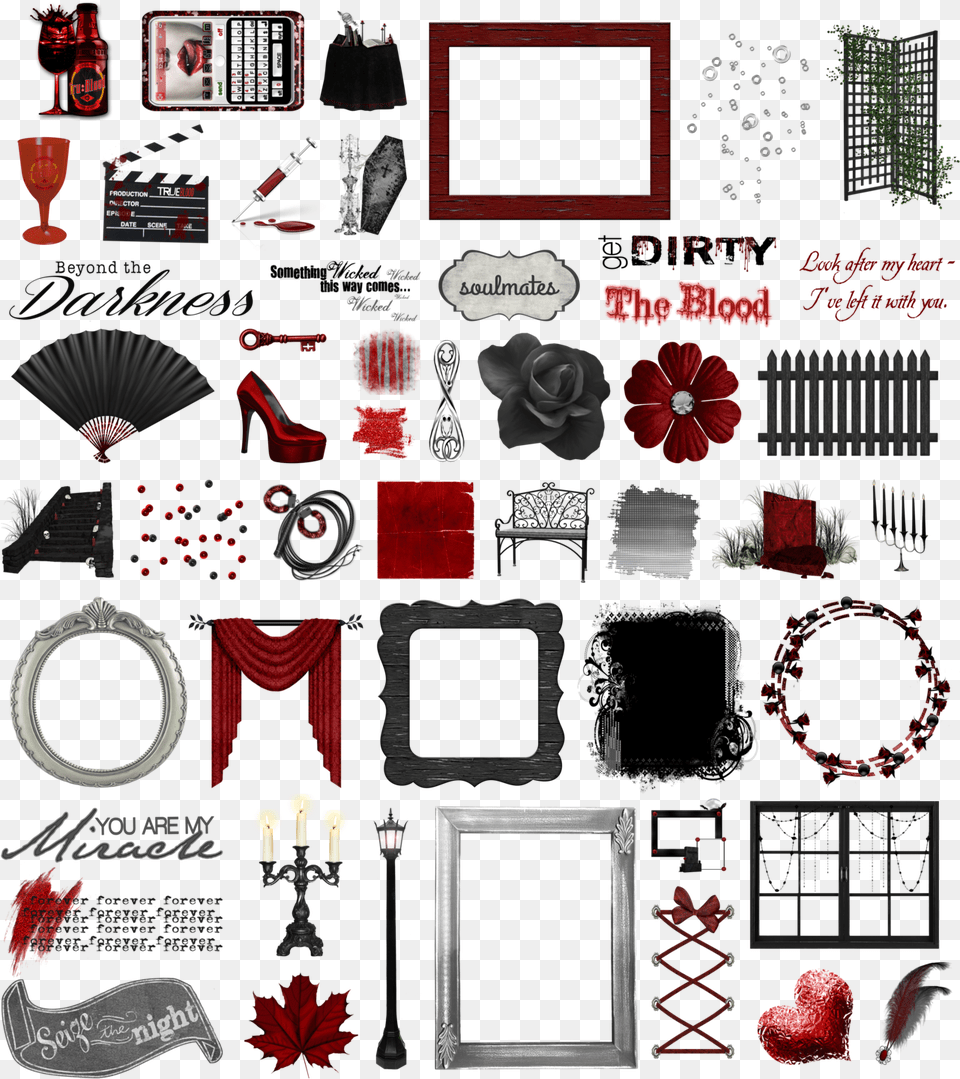 True Clipart The Word Vampire, Art, Collage, Rose, Plant Png