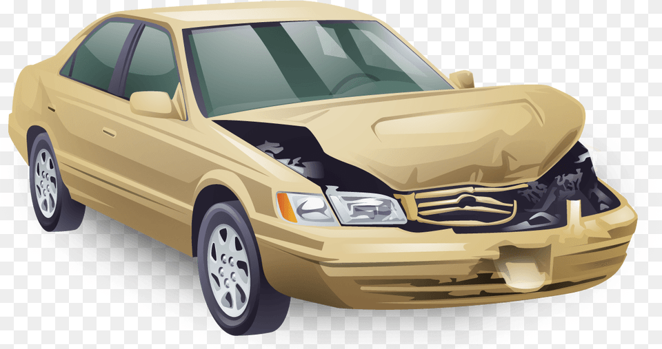 True Customer Appreciation Crashed Car Transparent, Vehicle, Sedan, Transportation, Wheel Png Image