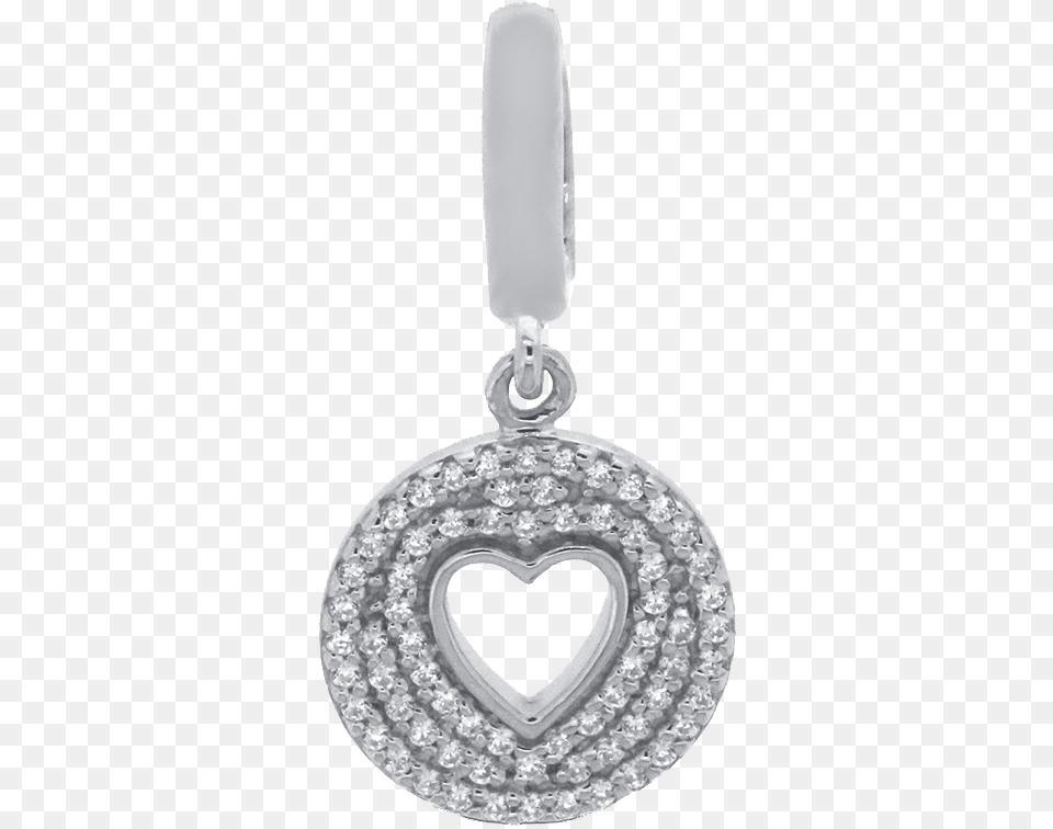 True Definition Diamond Heart Charm 15 Ct Tw Round Cut Solid, Accessories, Earring, Gemstone, Jewelry Free Transparent Png