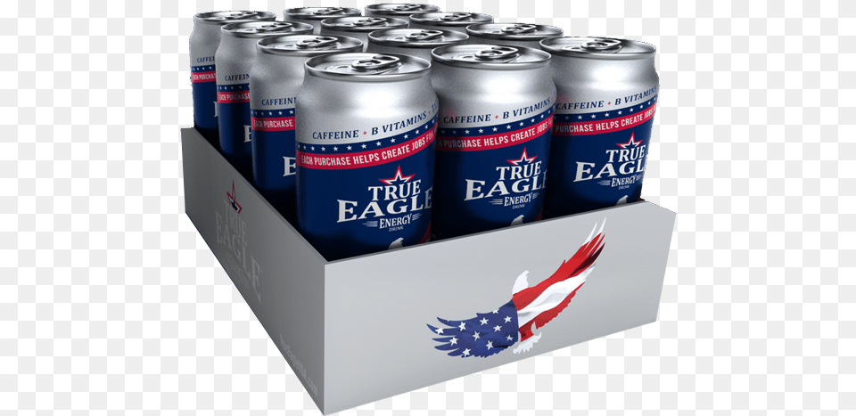 True Eagle Energy Drink True Eagle Energy Drink 12 Pack 16 Fl Oz Cans, Alcohol, Beer, Beverage, Lager Free Png