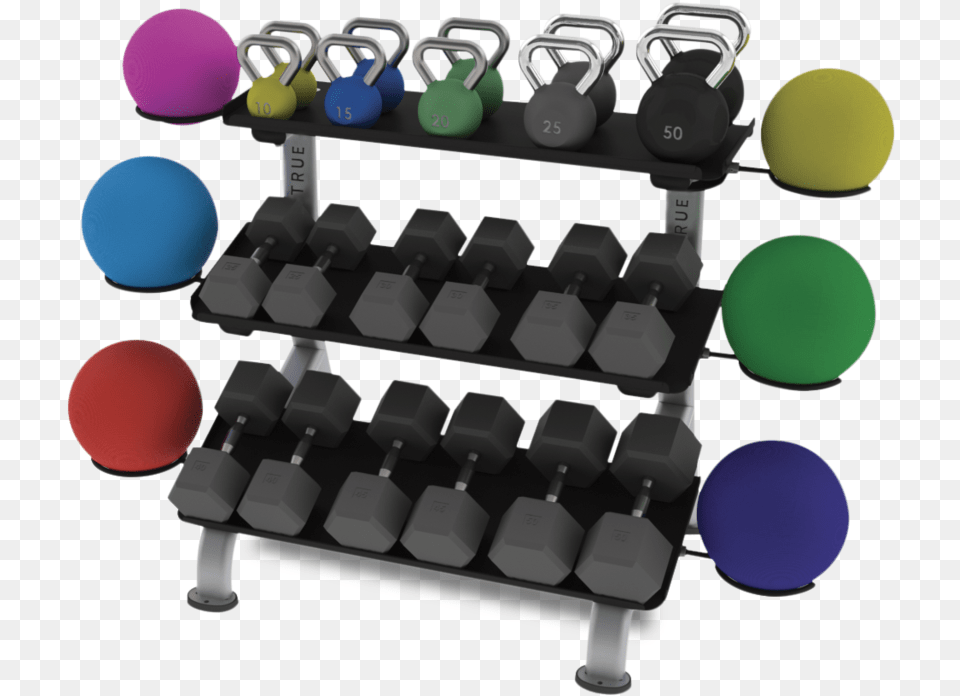 True Fitness Line 3 Tier Flat Tray Dumbbell Rack Fs 24 Rack, Working Out, Sport, Gym, Gym Weights Free Png Download
