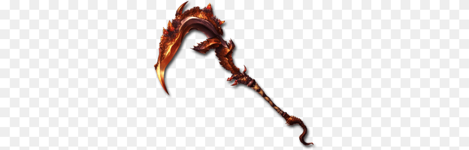 True Infernal Flamescythe Fire Scythe, Dragon, Animal, Bird Free Png