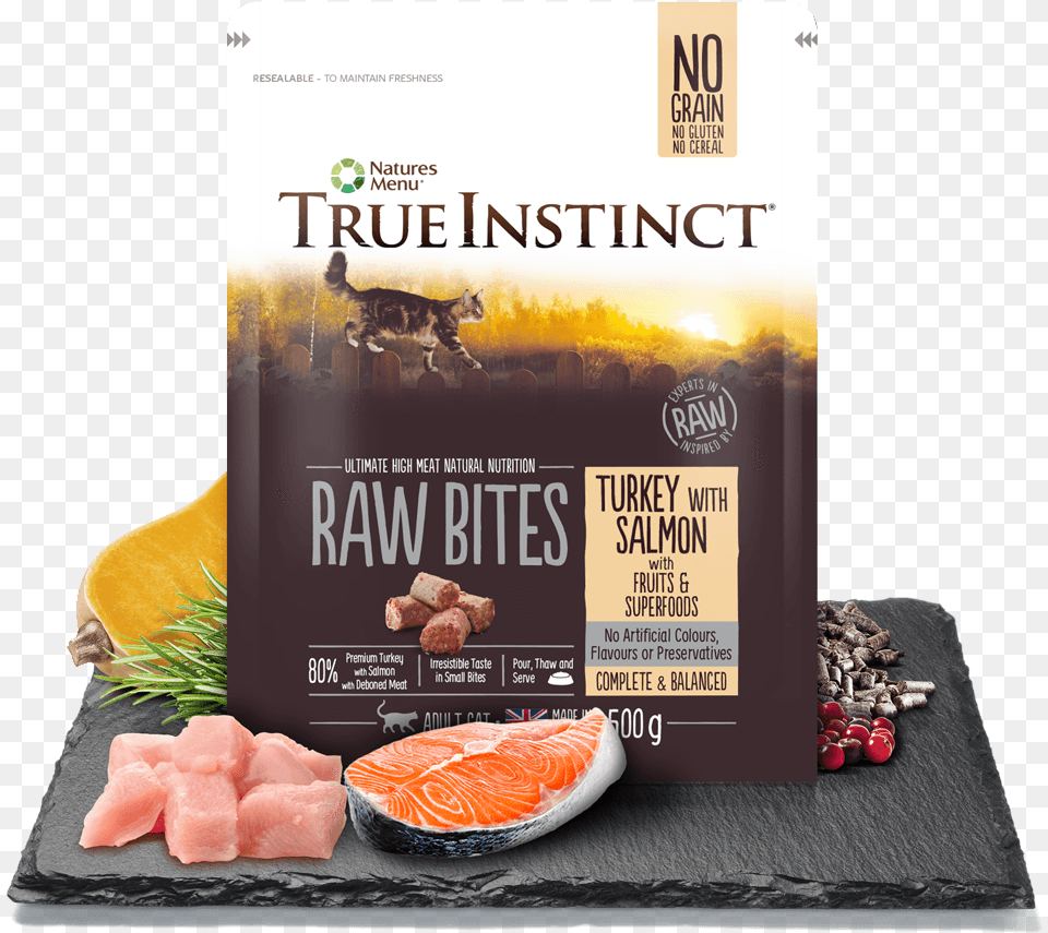 True Instinct Raw Cat Food, Advertisement, Meal, Pork, Meat Png Image