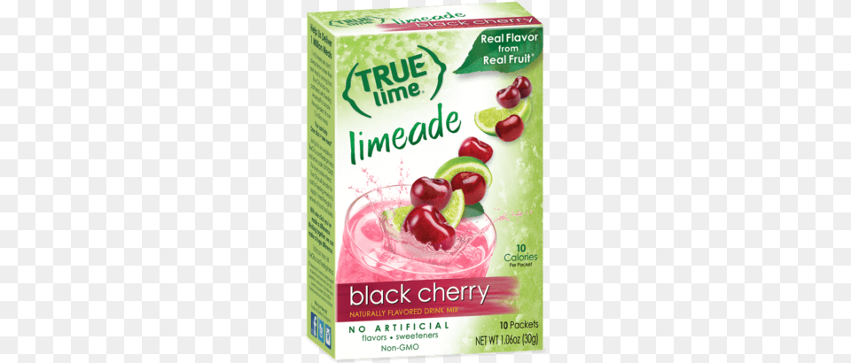 True Lime Black Cherry Limeade Box True Lime Limeade Stick Pack Black Cherry 10 Count, Food, Fruit, Plant, Produce Png
