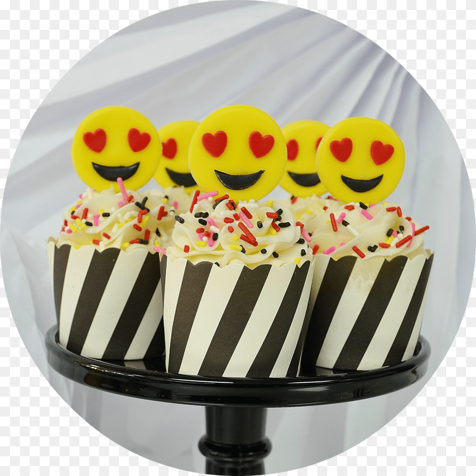 True Love Emoji Cupcake Toppers Sweet Cakes By Rebecca Cake Decorating, Birthday Cake, Cream, Dessert, Food Free Png