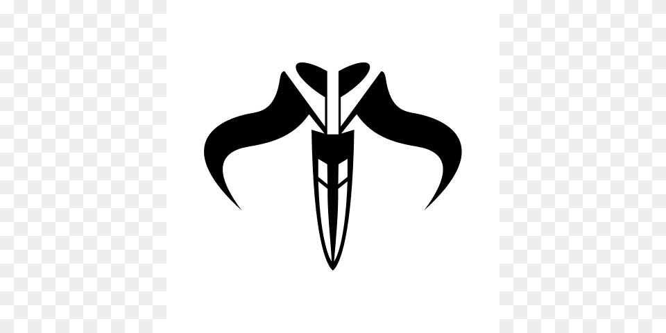 True Mandalorians Mandalorian Symbol, Stencil, Weapon, Blade, Dagger Free Png