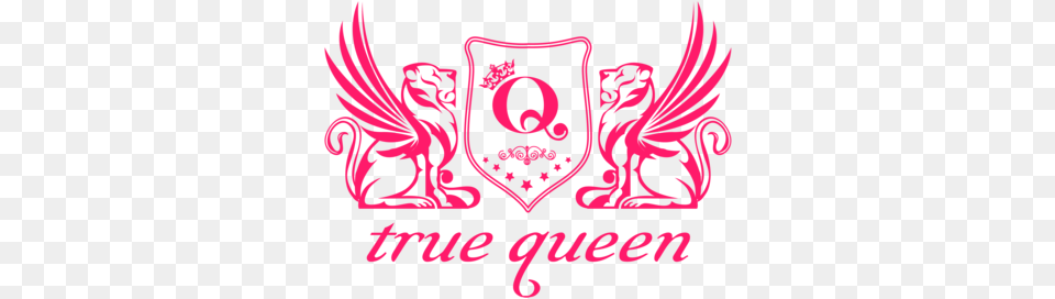 True Queen Brand Lion With Crown Vector, Emblem, Symbol, Person, Text Png Image