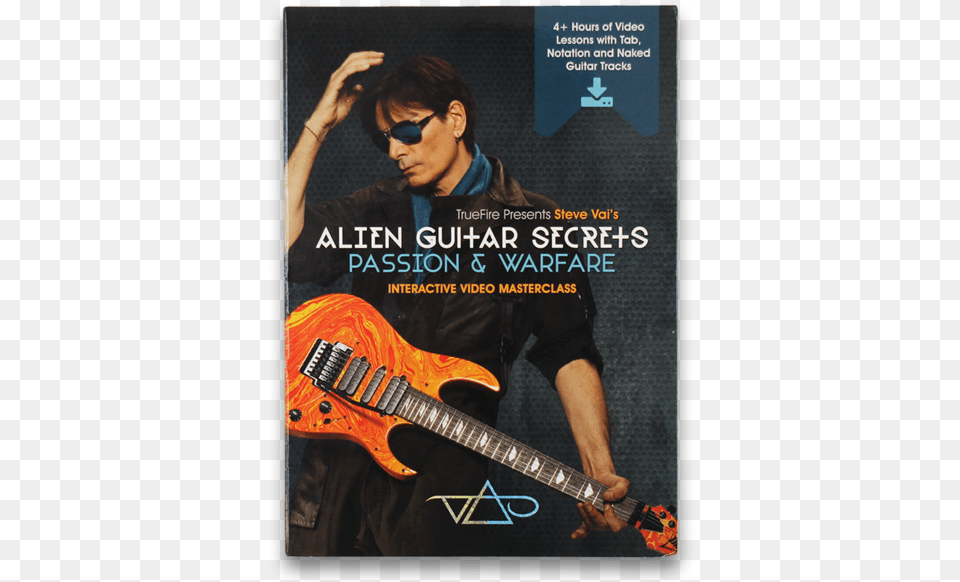 Truefiresteve Vai Alien Guitar Secrets Interactive Steve Vai Sound Theories, Man, Adult, Person, Male Free Png Download