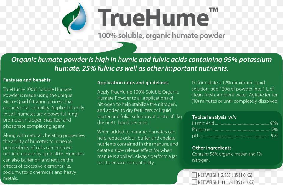 Truehume Organic Soluble Humate Powder Agriculture, Advertisement, Poster, Text, File Png Image