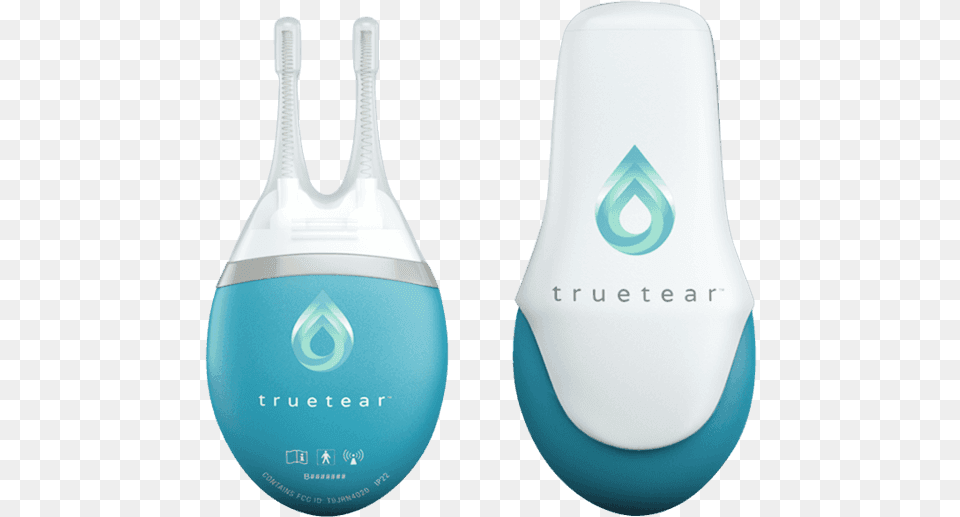 Truetear Device With And Without Its Cover True Tear Dry Eye, Bottle, Cosmetics Png