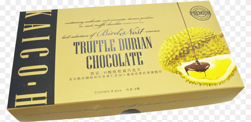 Truffle Durian Chocolate Triaset, Box, Food, Fruit, Plant Free Png