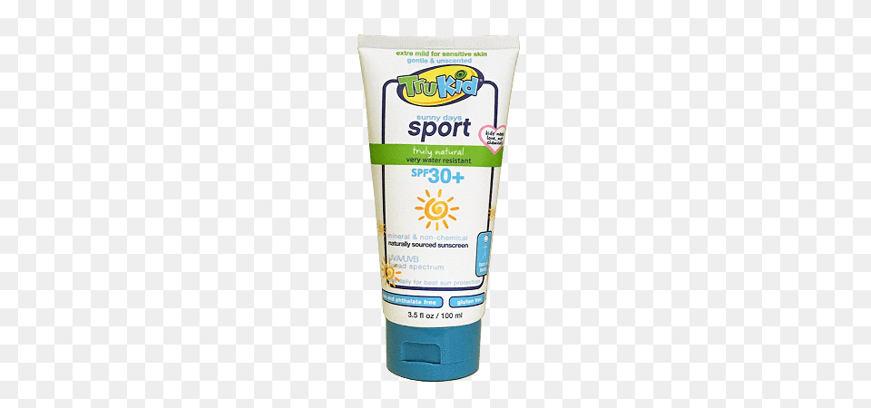 Trukid Sunny Days Sport Unscented Sunscreen Switch Pure, Bottle, Cosmetics, Lotion, Food Png