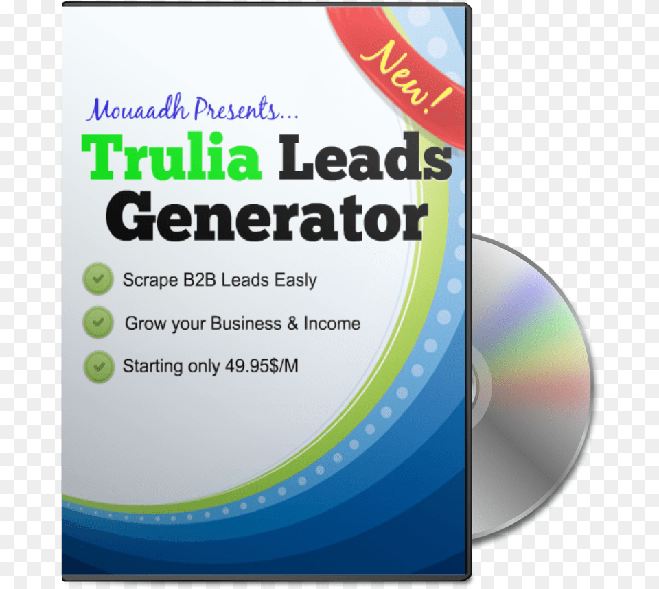Trulia Leads Generator, Disk, Dvd, Advertisement, Poster Free Png Download