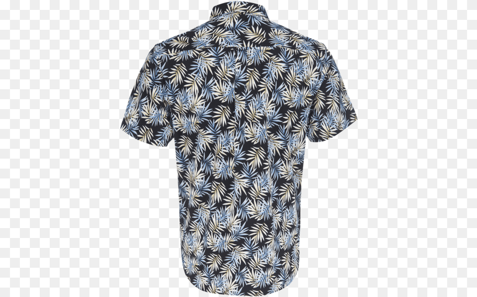 Truman Button Collar In Tropical Leaf Print Polo Shirt, Beachwear, Clothing, Pattern, T-shirt Free Png Download