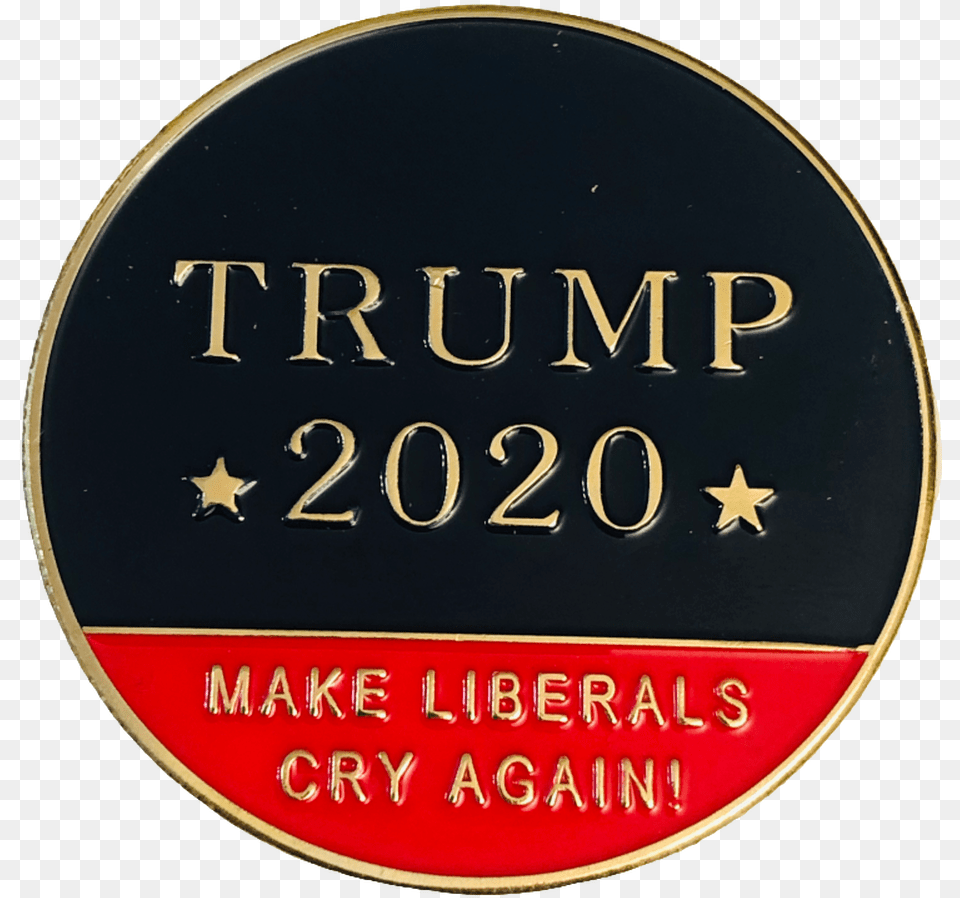 Trump 2020 Make Them Cry Again Coin Label, Badge, Logo, Symbol, Disk Png