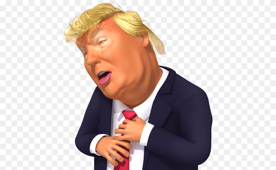 Trump Caricature, Accessories, Tie, Formal Wear, Person Png