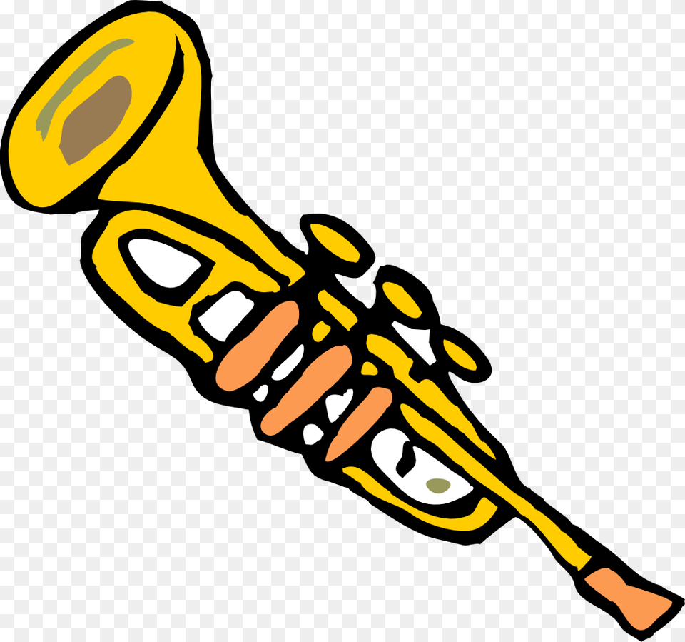 Trump Clipart, Brass Section, Horn, Musical Instrument, Trumpet Png