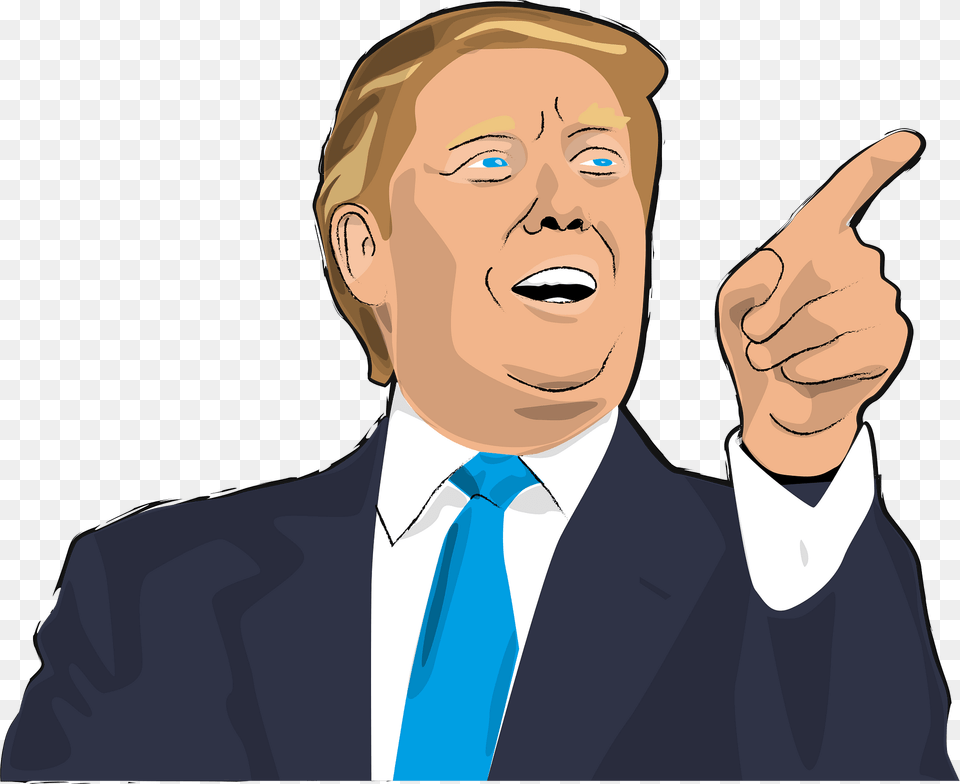 Trump Clipart, Person, Body Part, Hand, Finger Free Png Download