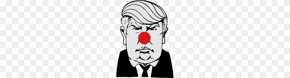 Trump Clown, Adult, Male, Man, Person Free Transparent Png