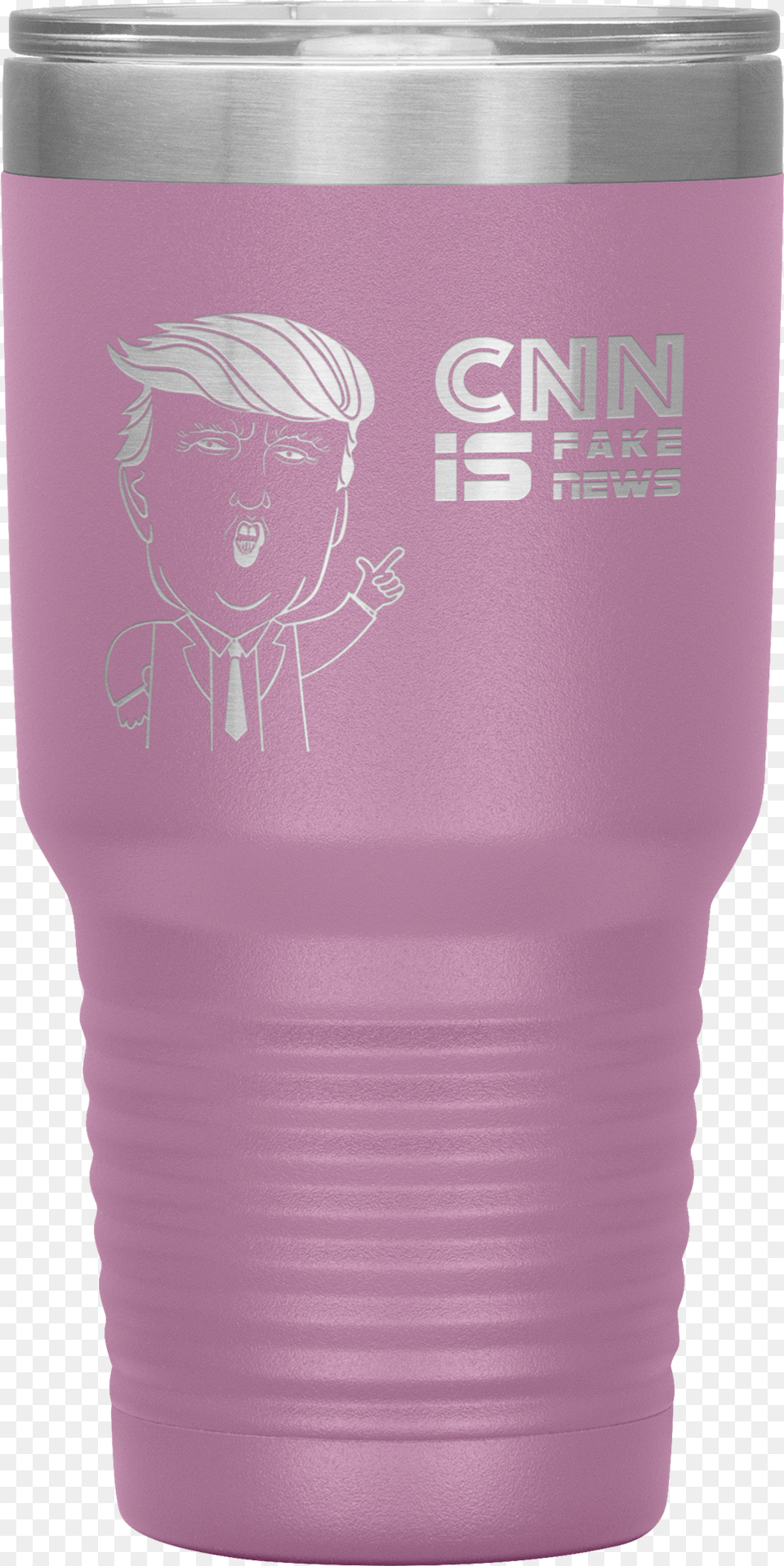 Trump Cnn Fake News Tumbler 30 Oz Otzzy Tumbler, Face, Head, Person, Steel Free Png Download