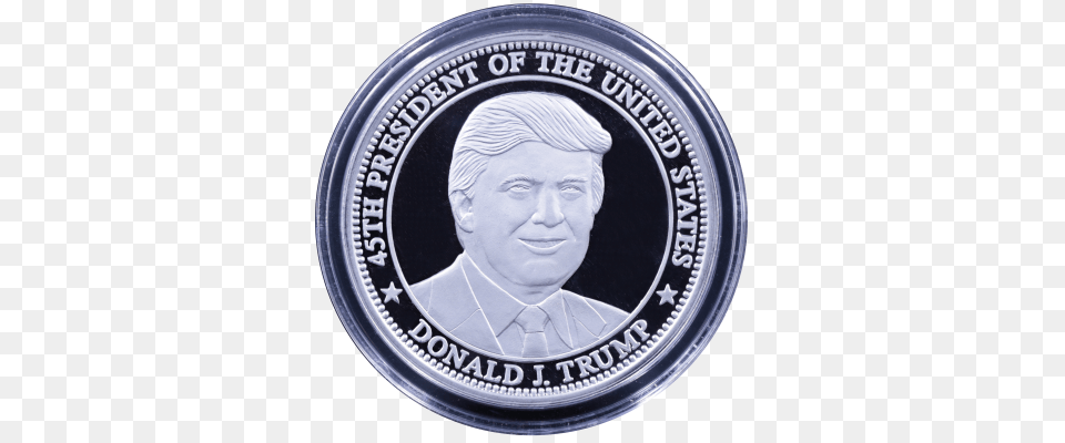 Trump Coin Trump Coin, Adult, Male, Man, Person Png Image