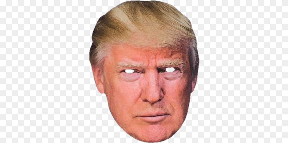 Trump Donaldtrump Mask Donald Trump Mask, Sad, Face, Frown, Head Free Transparent Png