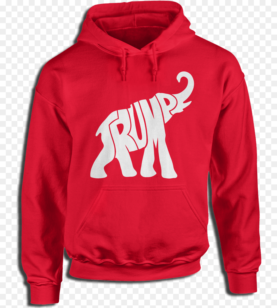 Trump Elephant Shirt, Clothing, Hoodie, Knitwear, Sweater Png Image
