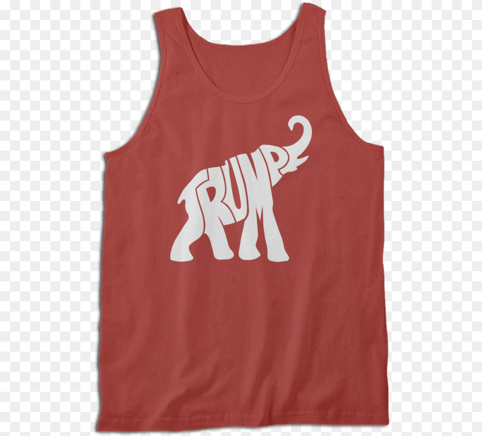 Trump Elephant Silhouette Trump Elephant Shirt, Clothing, Tank Top, Blouse Png