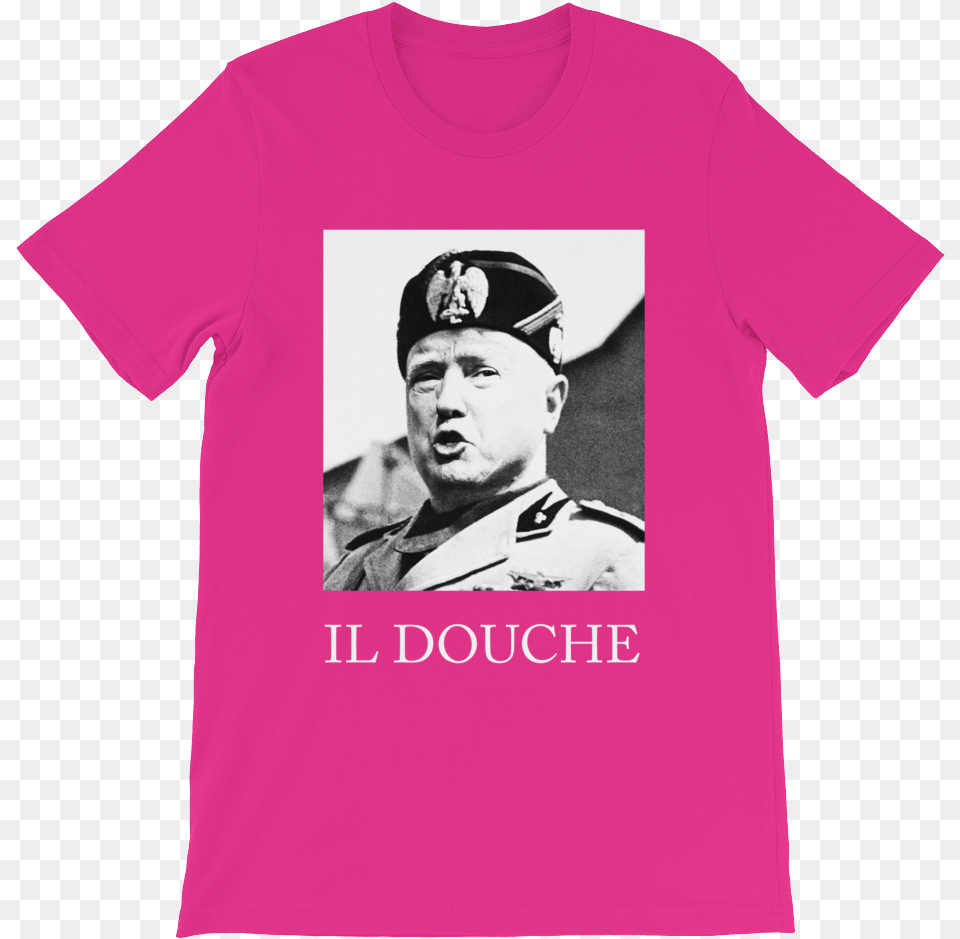 Trump Il Douche Men S T Shirt Benito Mussolini, Clothing, T-shirt, Adult, Male Png