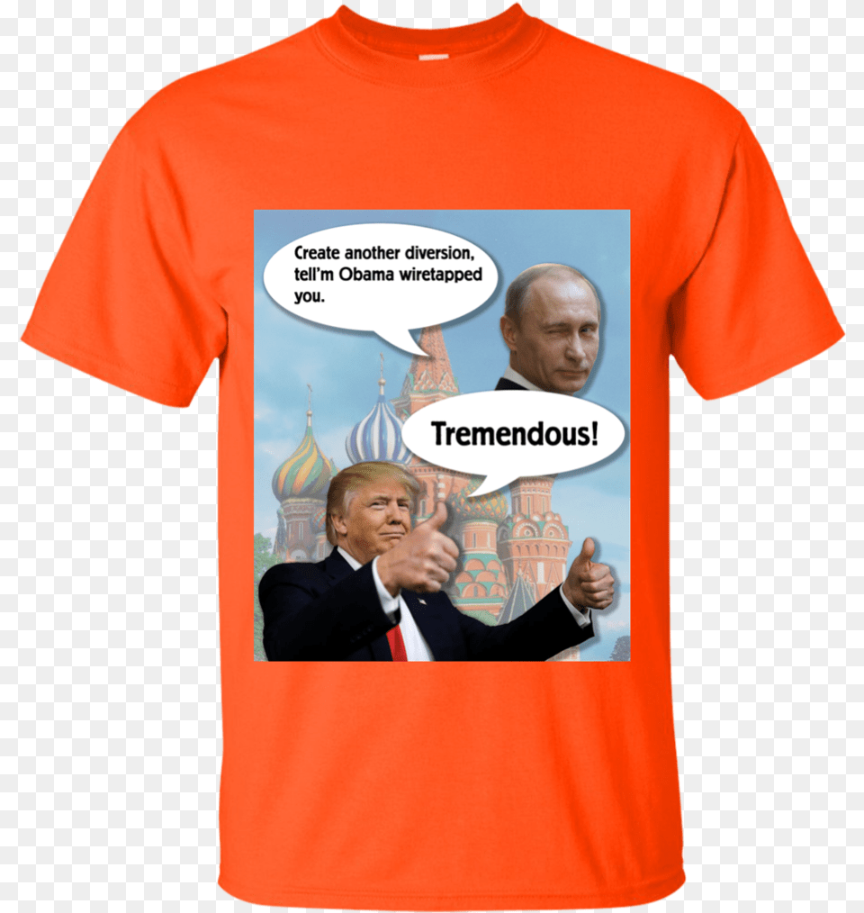 Trump In Obama Shirt Meme, T-shirt, Clothing, Person, Man Free Transparent Png