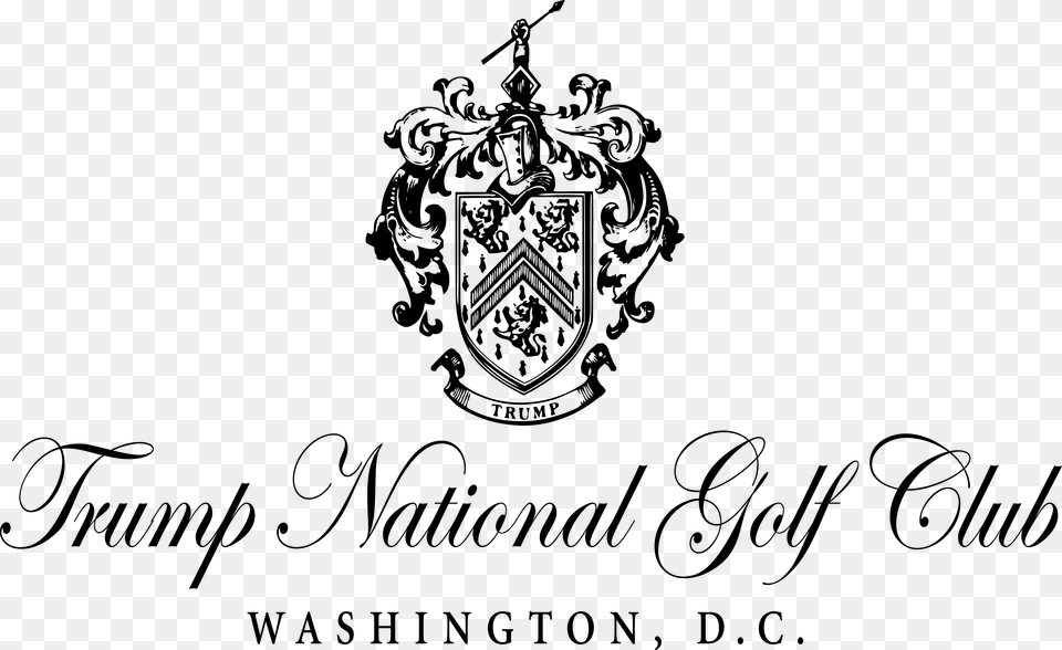 Trump International Golf Club Logo, Gray Free Transparent Png